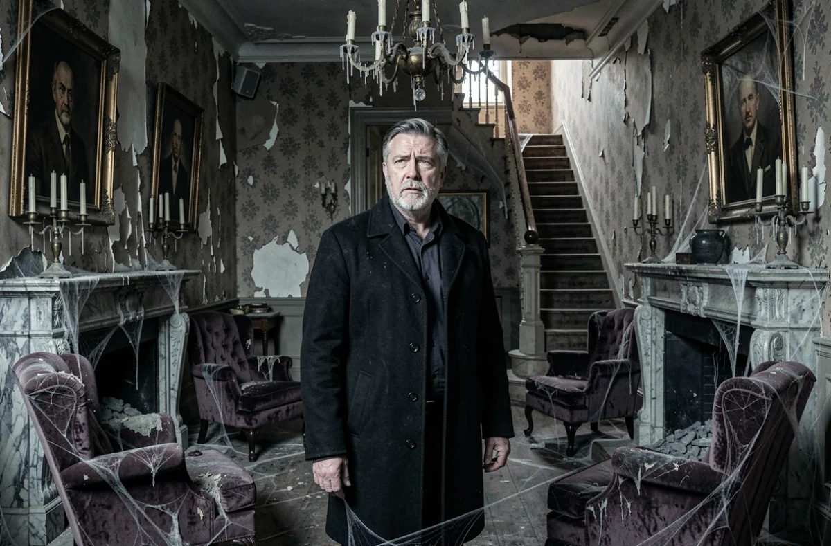 Joueur découvrant l'atmosphère sombre et mystérieuse du Manoir aux Légendes à Laval-sur-Vologne, escape game dans les Vosges